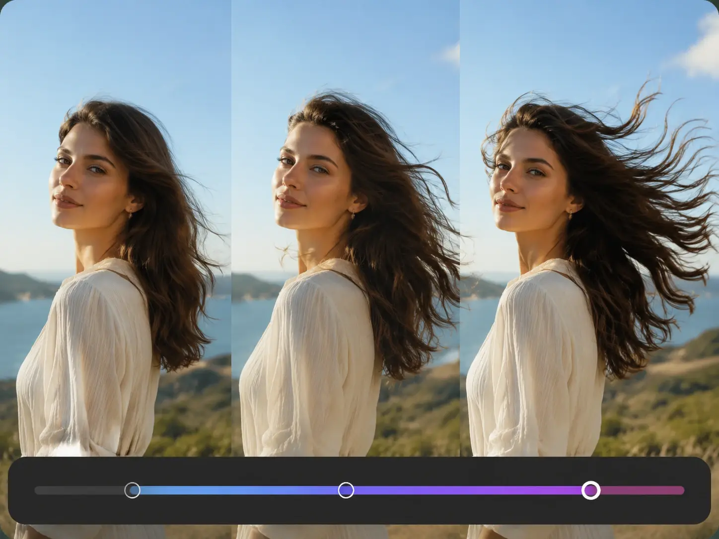 Motion Strength Slider feature in Animate Photos - AI Photo Animator Online Fast