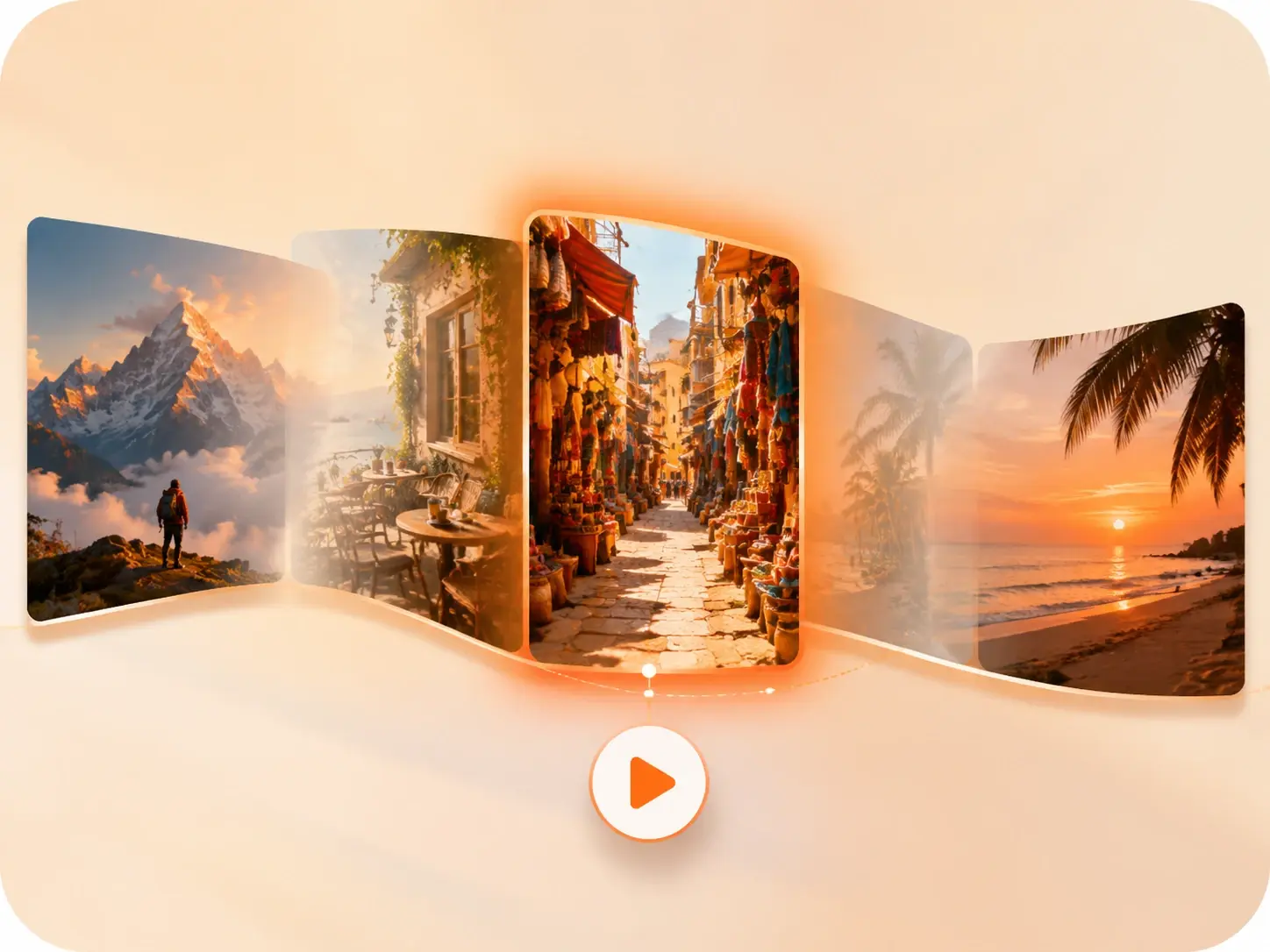 Photo Video Maker workspace preview in VEME