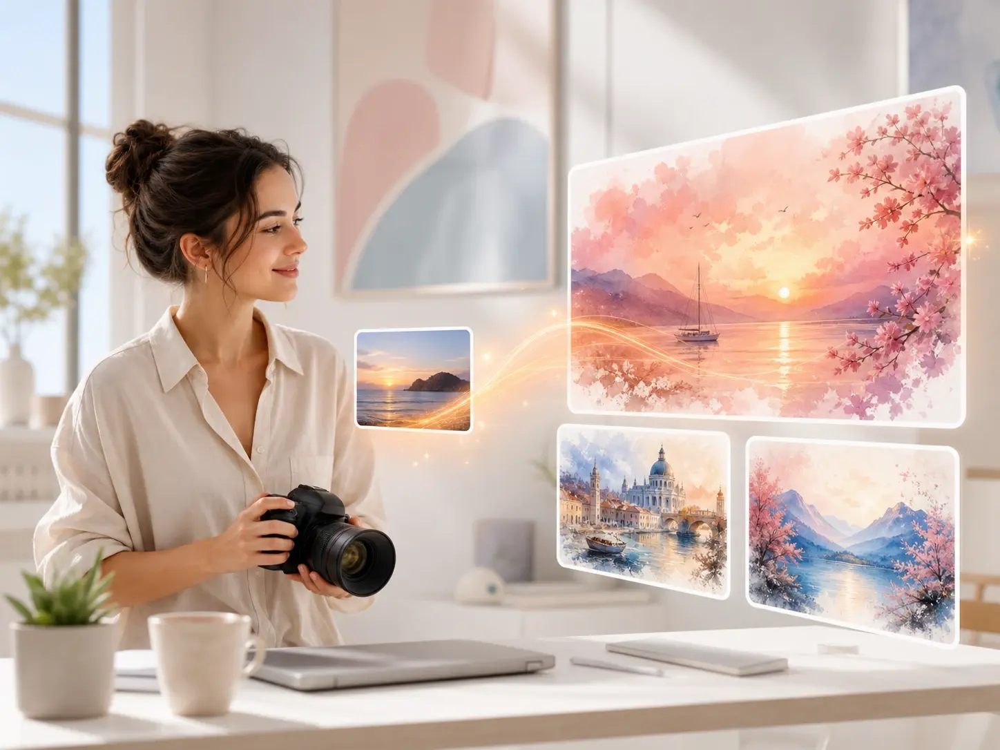 Gør et foto til kunst forhåndsvisning af arbejdsområde
